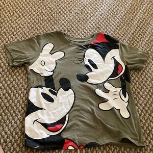 green micky mouse shirt